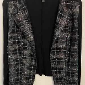 Forever 21 Black and White Knit Cardigan